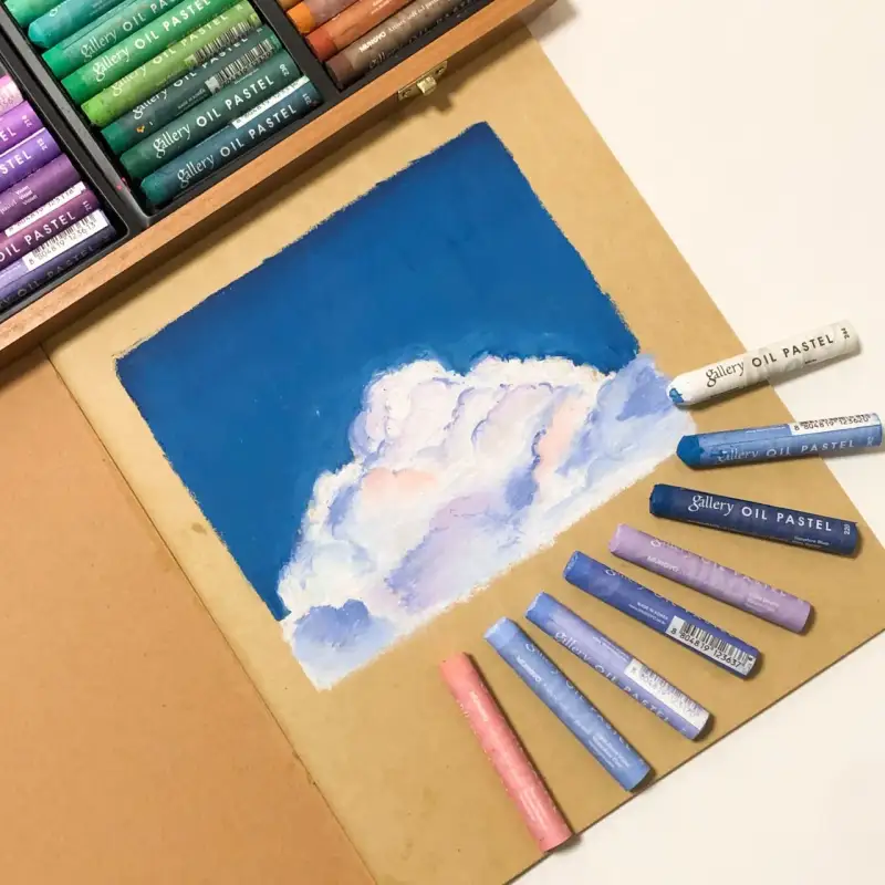 문교아티스트소프트오일파스텔,문교갤러리아전문가용오일파스텔,하네뮬레크래프트스케치북