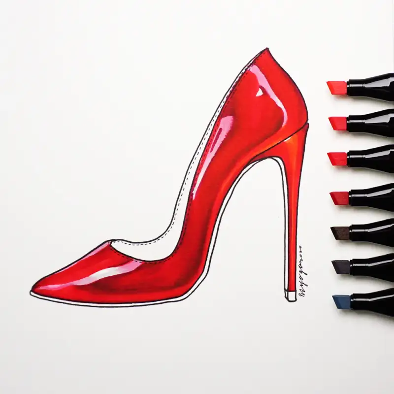 신한마카,신한트윈마카,신한뉴터치트윈마카,마카,하이힐,빨간색,신발