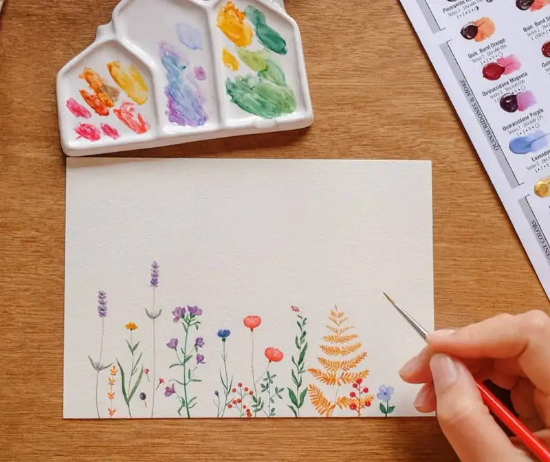 다니엘스미스,다니엘스미스수채화도트카드,다니엘스미스도트카드,수채화도트카드,다니엘스미스수채화,수채화,수채화그림,꽃,풀,식물