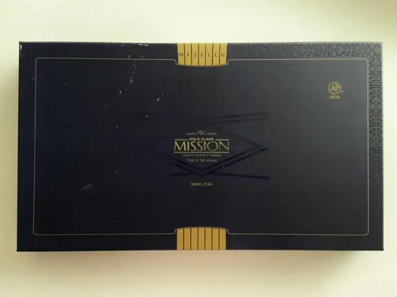 미젤로골드미션,미션골드,미션수채화물감