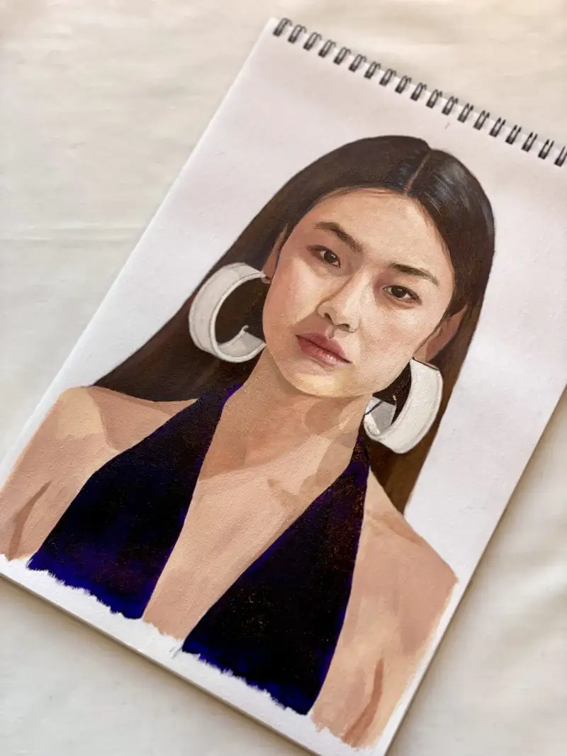 소프트캔버스천유화아크릴스케치북