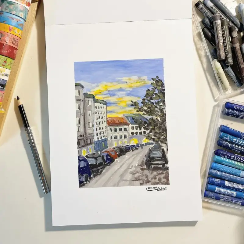 폴루벤스오일파스텔패드종이,까렌다쉬네오파스텔오일파스텔