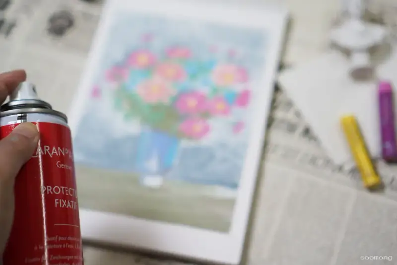 까렌다쉬픽사티브스프레이,폴루벤스마카롱오일파스텔,시넬리에오일파스텔전용패드