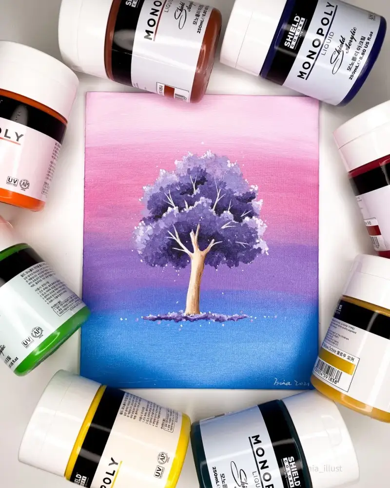 모노폴리아크릴물감,쉴드모노폴리