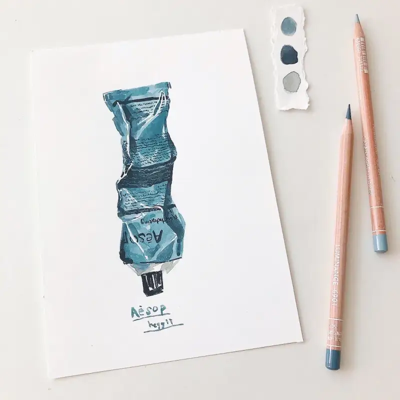 반고흐고체수채화물감,반고흐고체케익