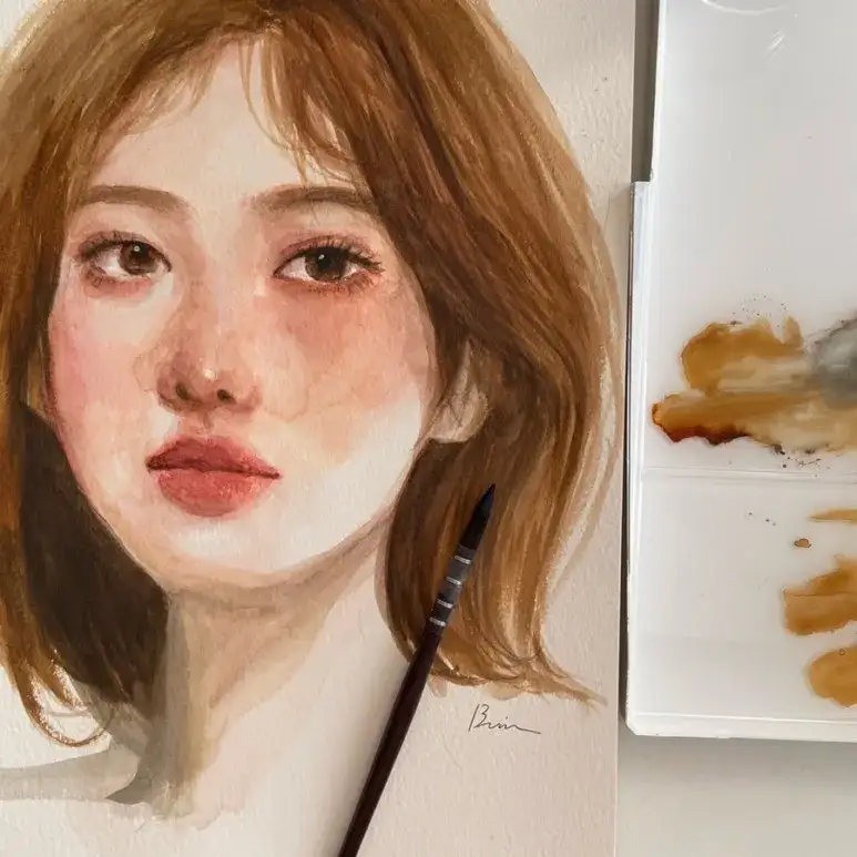 몽마르아트수채화물감,몽발수채패드,AnB고급수채화붓