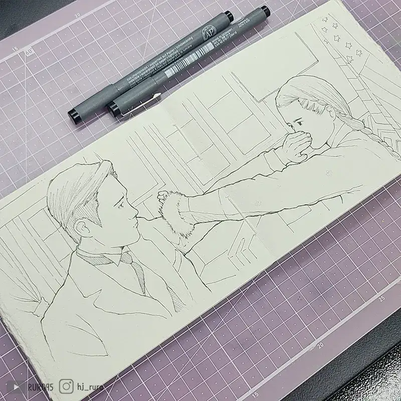 카디페이퍼,카디페이퍼리뷰,스케치북하드백,드로잉,카디페이퍼드로잉