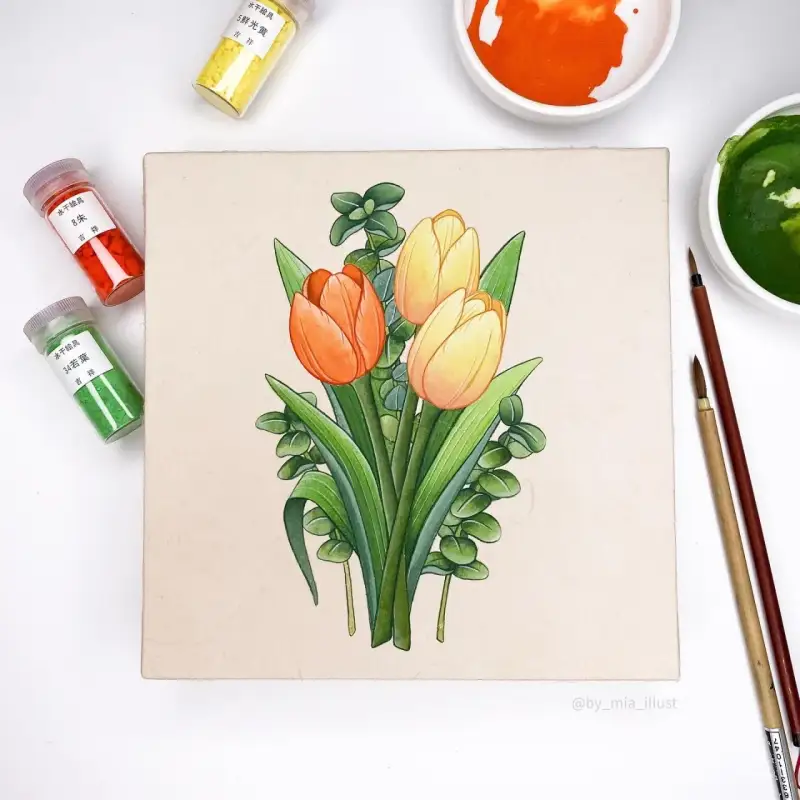 길상분채물감,길상분채동양화물감