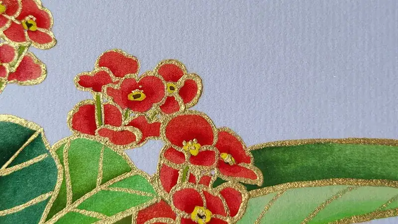 분채물감,펄분채,길상분채