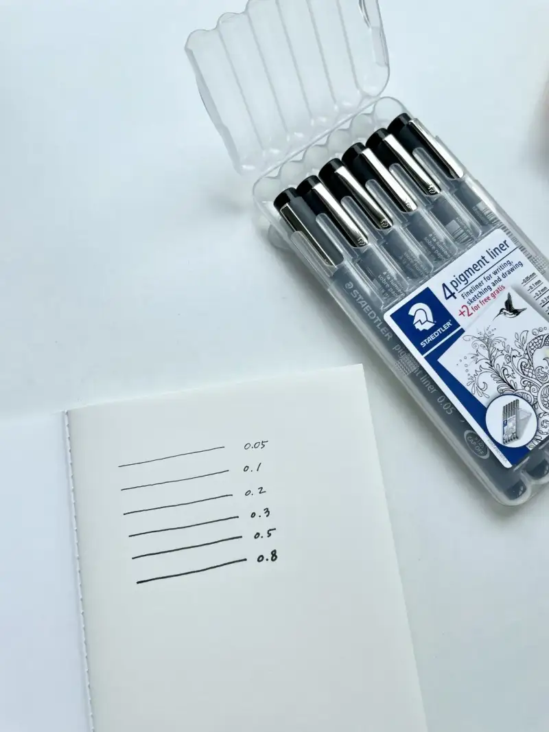 스테들러피그먼트라이너6자루세트