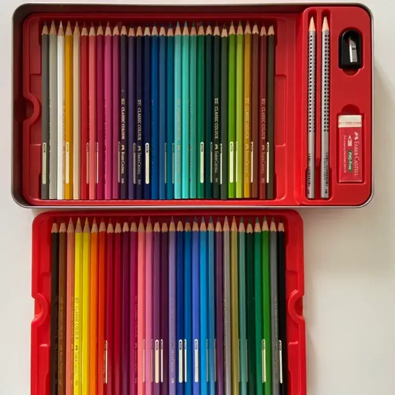 파버카스텔색연필,색연필틴케이스