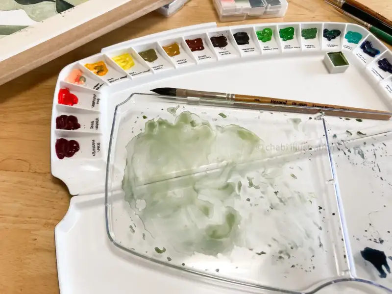 미젤로퓨전파렛트,수채화파렛트