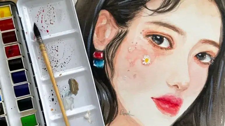 시넬리에고체물감,수채고체물감,라파엘붓,라파엘수채화붓