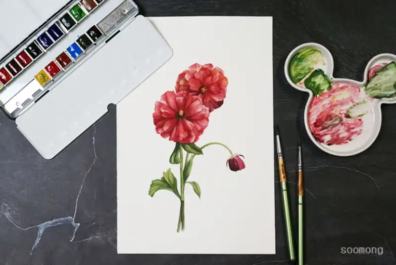 하네뮬레컬렉션수채패드,시넬리에전문가용수채고체물감