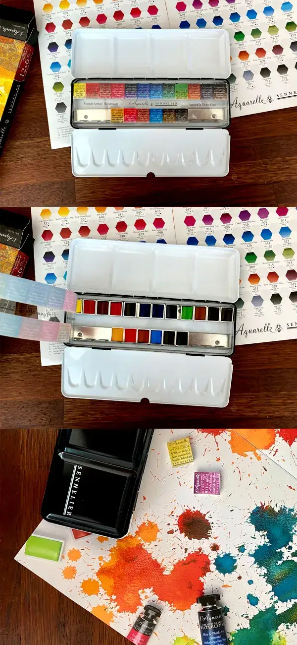 시넬리에고체물감,시넬리에수채고체물감,시넬리에수채화물감