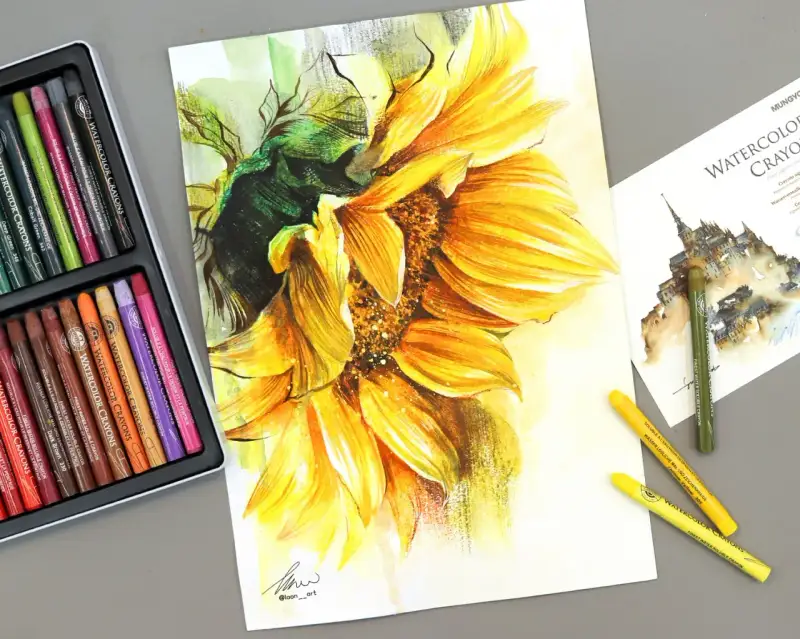 문교수채크레용,수채크레용