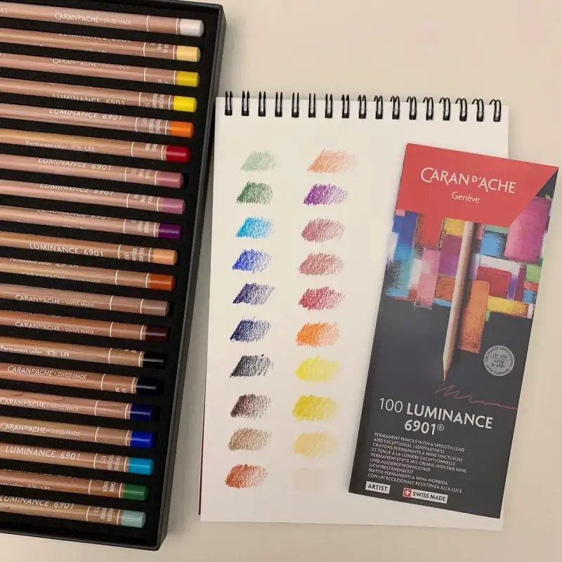 까렌다쉬루미넌스6901유성색연필,까렌다쉬전문가용색연필,까렌다쉬색연필발색표