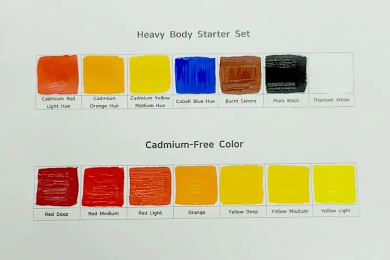 리퀴텍스,리퀴텍스물감,리퀴텍스물감비교,아크릴물감,리퀴텍스아크릴물감,헤비바디스타터,카드뮴프리