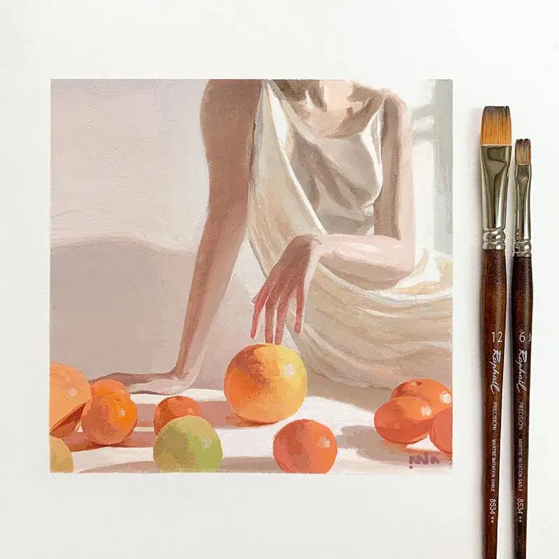 윈저앤뉴튼디자이너스과슈,라파엘8534,라파엘인조담비모평붓,라파엘수채화아크릴붓,삼원일러스트보드310