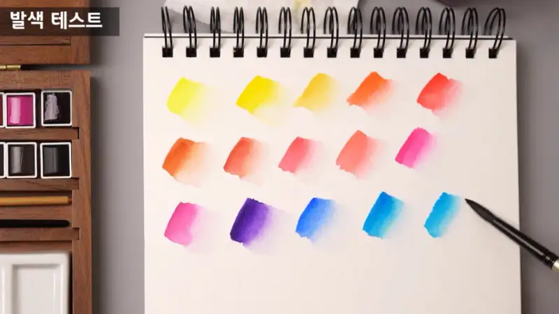 시넬리에우든박스전문가용수채고체물감세트,시넬리에수채화발색