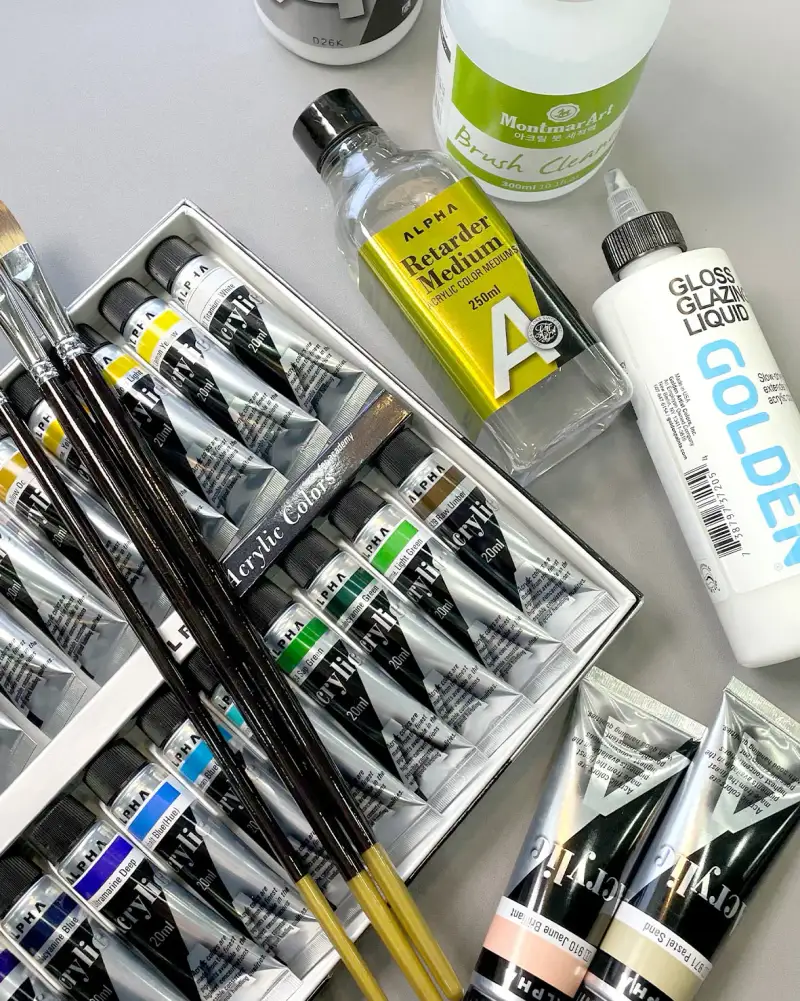 알파실버레벨,알파아크릴물감