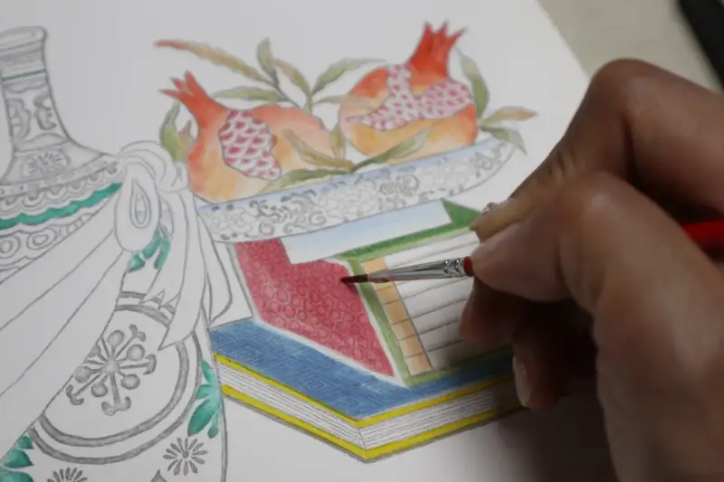 수채화,불투명수채화