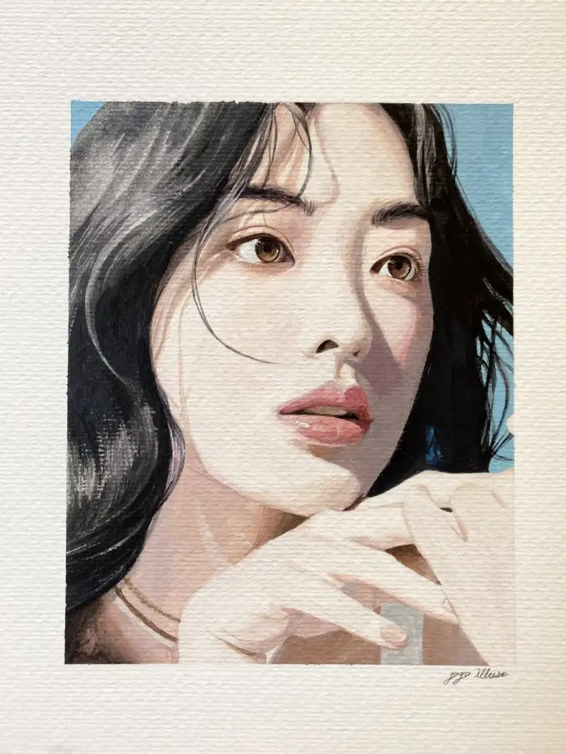 아크릴화,아크릴인물화,아크릴일러스트,인물화