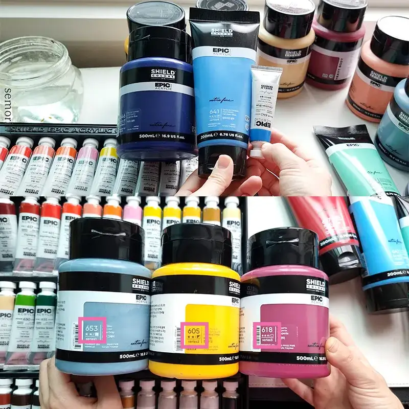 쉴드에픽아크릴물감,쉴드에픽,쉴드아크릴물감,쉴드아크릴물감세트