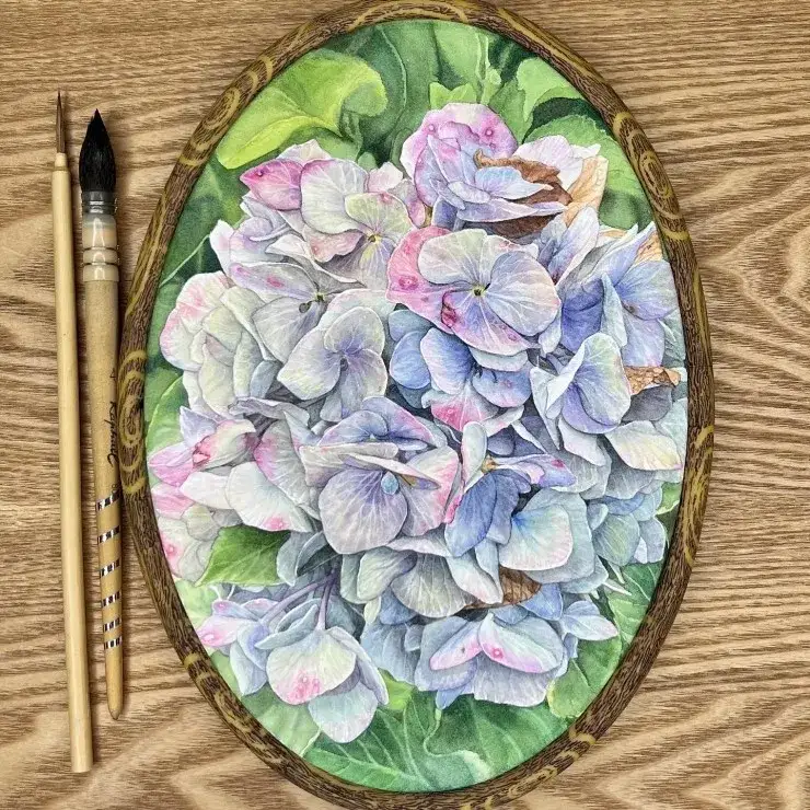 라파엘몹브러쉬803,라파엘몹브러쉬,라파엘브러쉬,라파엘수채화붓,라파엘붓,화랑황모면상필,화랑면상필,화랑붓,수채화일러스트