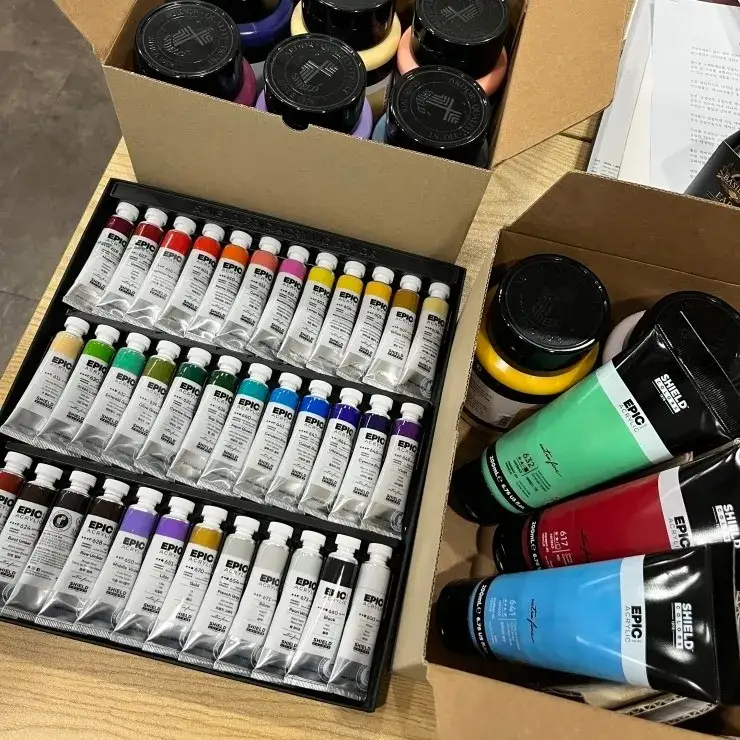 쉴드에픽아크릴물감,쉴드에픽,쉴드에픽아크릴,쉴드아크릴,쉴드아크릴세트,쉴드아크릴물감