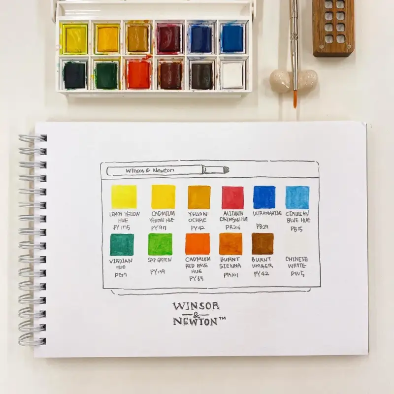 윈저앤뉴튼코트만,윈저앤뉴튼코트만고체물감,윈저앤뉴튼고체수채화,윈저앤뉴튼고체,윈저앤뉴튼고체케익