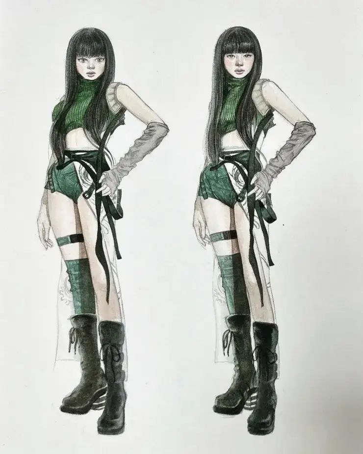 인물수채화,인물드로잉,인물수채