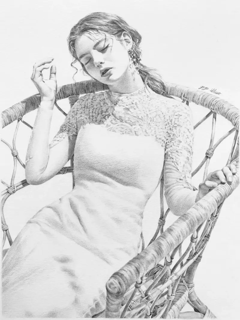 인물소묘,인물화,인물일러스트