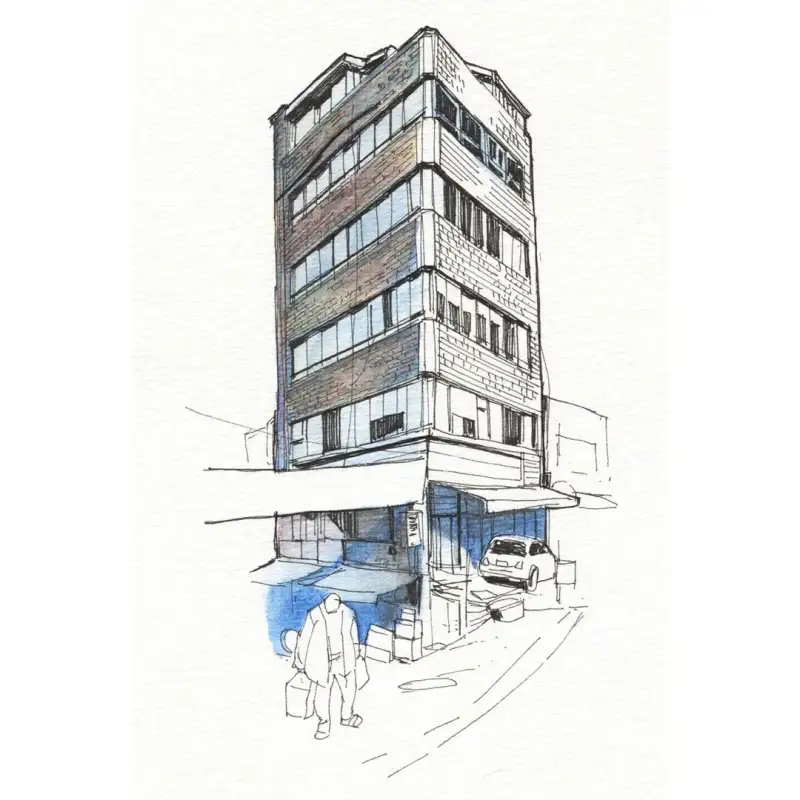 어반스케치,어반드로잉,건물드로잉