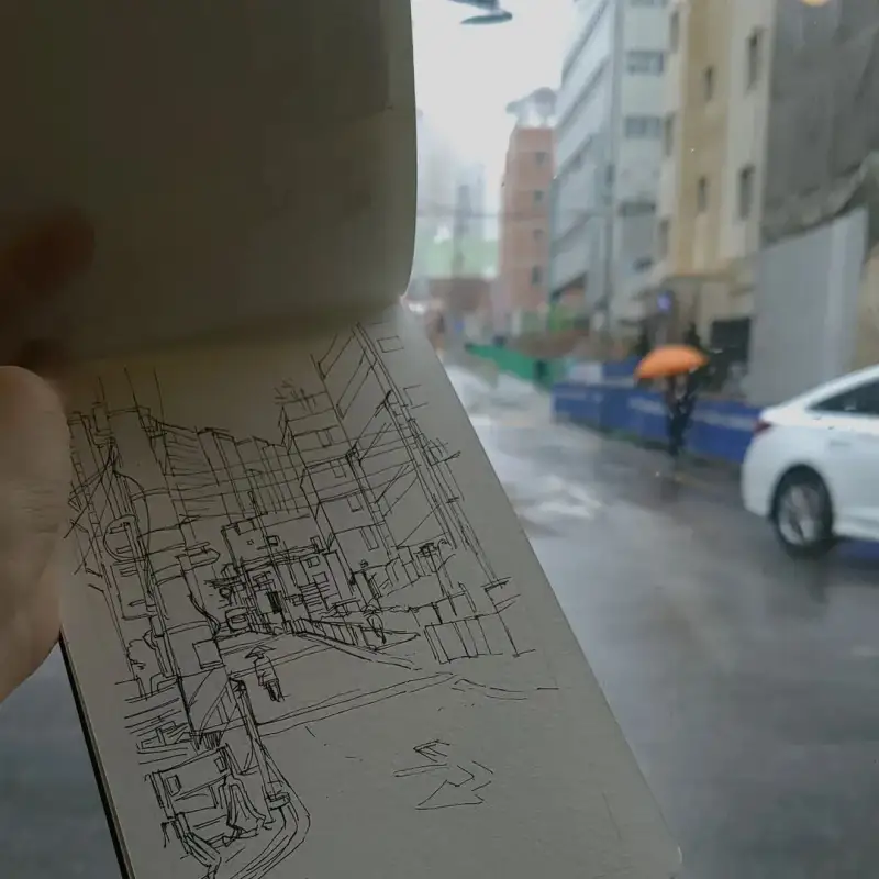 풍경드로잉,어반스케치,풍경화그리기