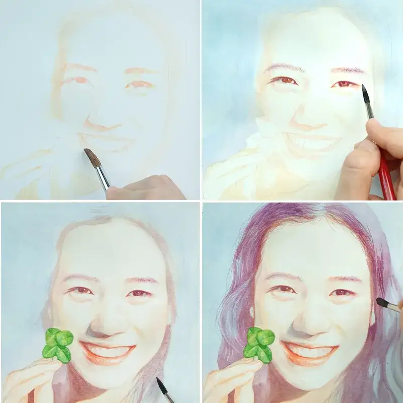 인물화그리기,수채화인물화,인물수채화