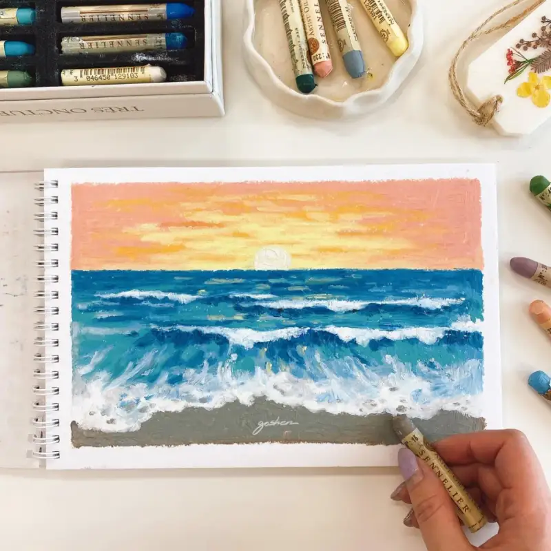 시넬리에오일파스텔,시넬리에오일파스텔48색,시넬리에오일파스텔패드,시넬리에패드