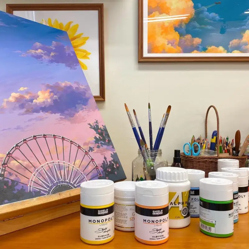 쉴드모노폴리아크릴물감,쉴드모노폴리,쉴드아크릴물감,쉴드모노폴리아크릴