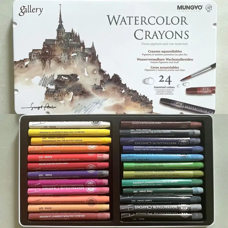 문교수채크레용,문교수채크레용24색,문교수성크레용,문교수채크레용틴케이스