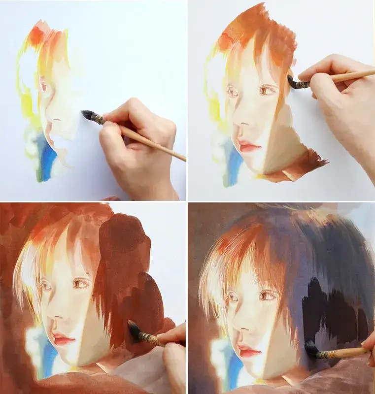 동양화일러스트,동양화인물화