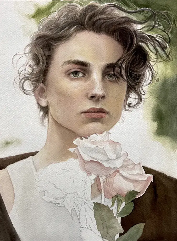 인물수채화,인물일러스트