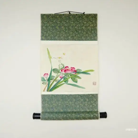 족자봉그림,유성색연필,프리즈마유성색연필,아크릴물감,리퀴텍스아크릴물감,다빈치콜린스키수채화붓,다빈치콜린스키,화홍수채화붓