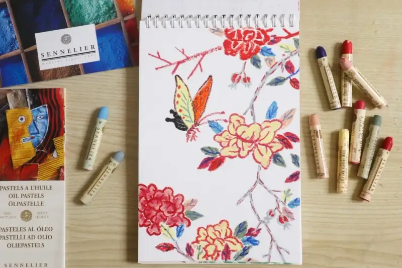 시넬리에오일파스텔,시넬리에,오일파스텔드로잉,파스텔드로잉,오일파스텔화,민화,48색오일파스텔,오일파스텔패드