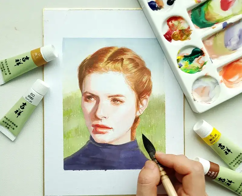 길상동양화물감,길상튜브물감,길상동양화,이사베이6234,이사베이붓,이사베이수채화붓,길상두방지,도자기파렛트