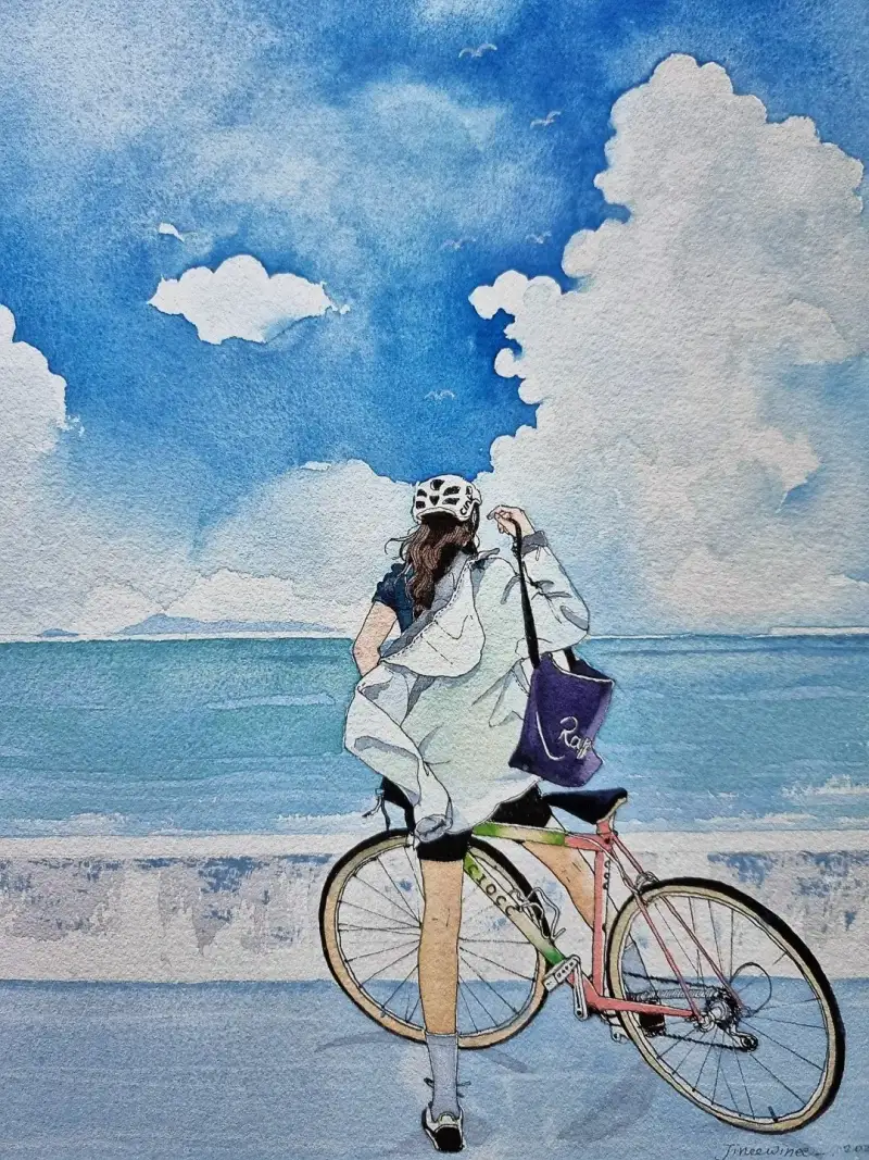 길상봉채막대고체물감,길상봉채,길상봉채막대물감,길상막대물감,길상고체물감,풍경일러스트,풍경화그리기