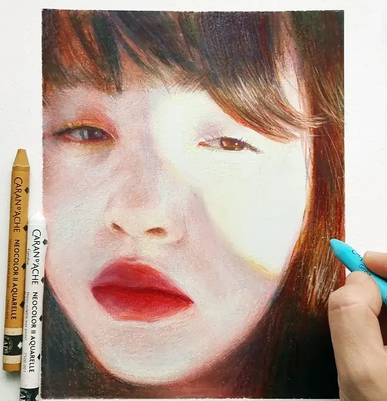 까렌다쉬네오칼라2,까렌다쉬네오칼라2수성크레용,까렌다쉬수성크레용,까렌다쉬크레용,캔손헤리티지수채패드,캔손헤리티지,캔손수채패드,캔손종이,캔손수채용지,캔손수채화용지,인물일러스트,인물드로잉,크레용일러스트