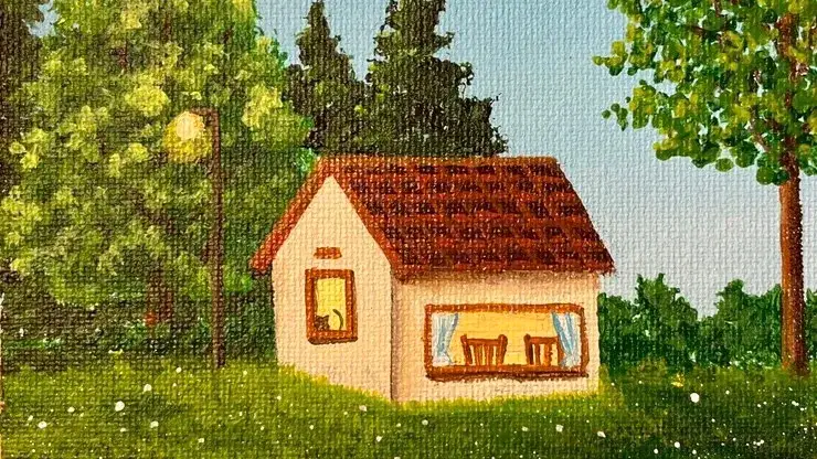 아크릴화,아크릴풍경화,아크릴캔버스