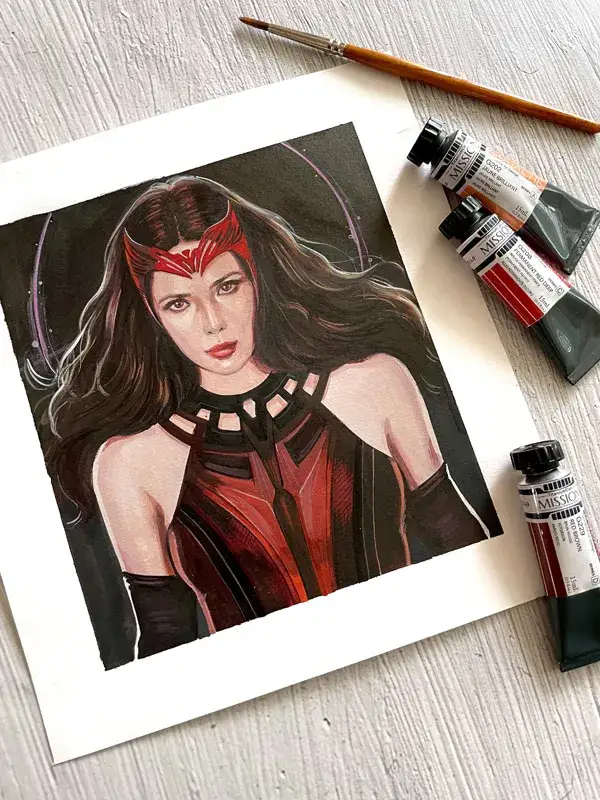 인물화그리기,인물수채화,인물일러스트,과슈일러스트