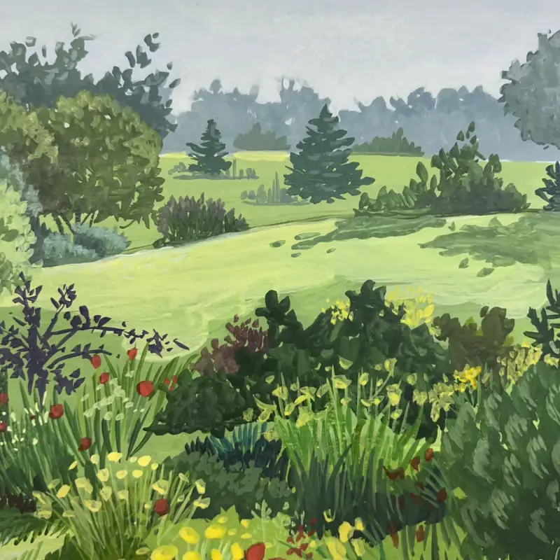 과슈일러스트,수채화일러스트