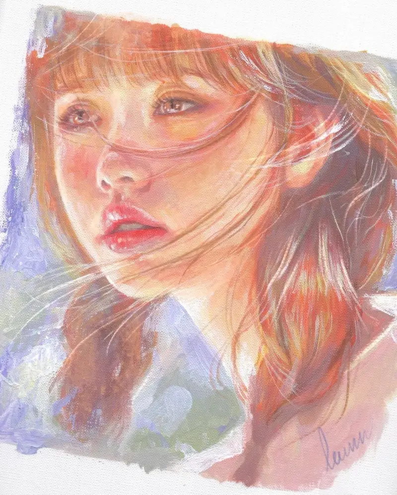 골덴오픈아크릴물감,골덴open아크릴물감,골덴아크릴물감,골덴아크릴,인물화그리기